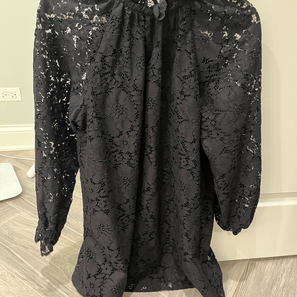EUC Sezane Jeannie Black Lace Dress - Picture 2 of 4